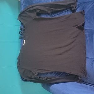 Black strappy shoulder top